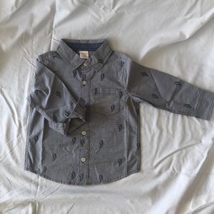 NWT Gymboree Lightening Bolt Button Down